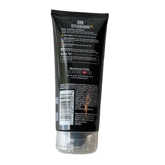 L'Oreal Paris Studio Line Invisi Gel, Max Hold And High Shine 6.8oz Hair Style - Picture 2 of 3